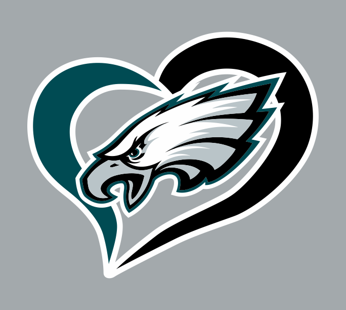 Philadelphia Eagles Heart Logo iron on paper